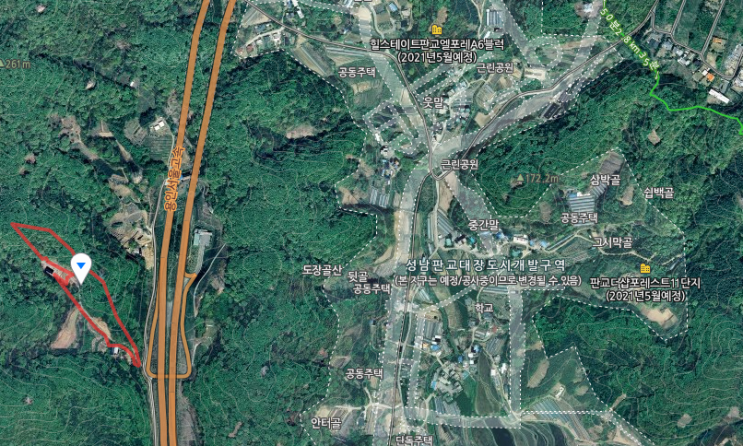  [ 대장동땅매매 ]  경기도 수도권땅 성남땅매매 ~!  분당구 대장동토지   판교대장도시개발구역  인근 토지매매합니다