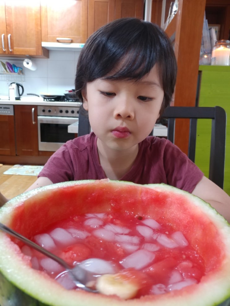 맛있는 여름별미 수박화채