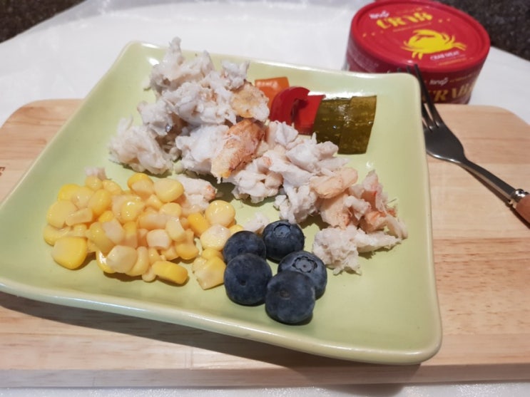  자연산크랩 자숙게살 킹스크랩 통조림으로 먹어요
