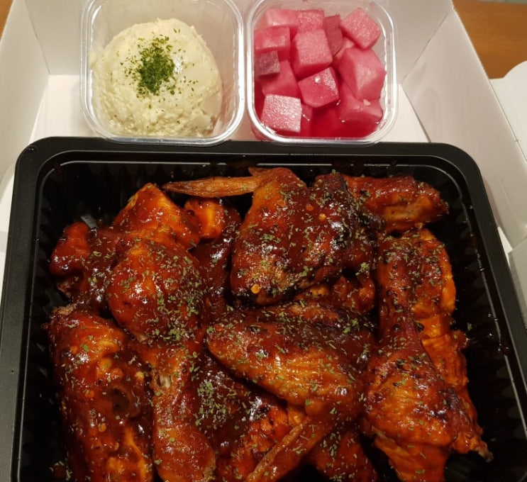  평택 서정동 송탄출장소 배달 맛집, 와글치킨 더블바베큐