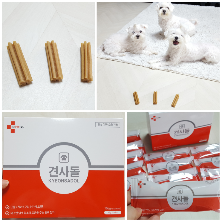  [강아지껌추천]디펫바이오 견사돌! 강아지 입냄새제거,치석제거를 한번에 해결해주는 견사돌 개껌!