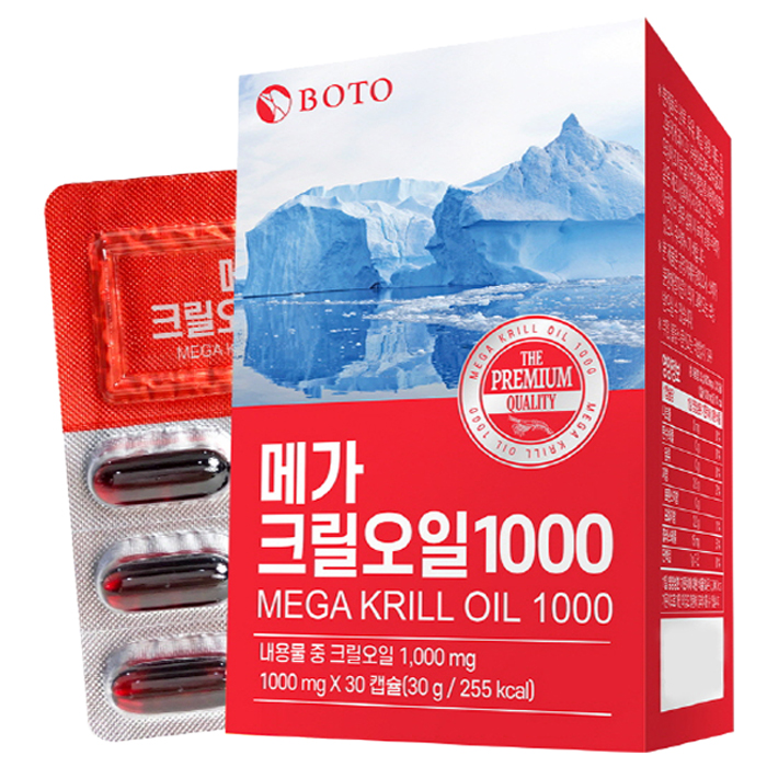  보뚜 메가 크릴오일 1000, 30g, 1개 21,960원