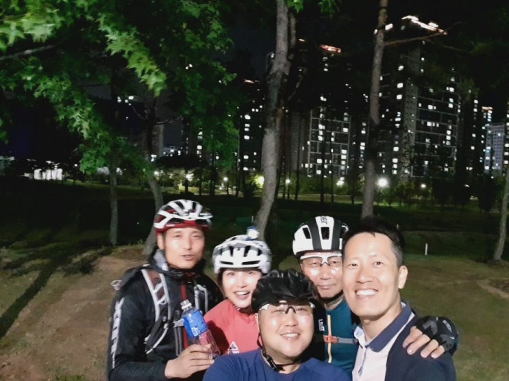  동네산 야간라이딩(201906)