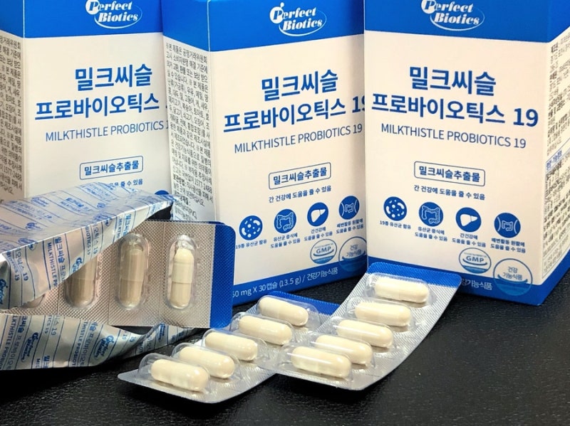 퍼펙트바이오틱스 밀크씨슬 프로바이오틱스 19 간에도 좋은 유산균?