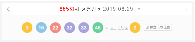  6월29일로또당첨번호/865회로또당첨번호/이번주 1등은 13명~!!! 1등 당첨금이 약 15억 5천만원정도래요~