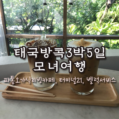  태국/방콕) 모녀자유여행 3박 5일 : 카페추천 파톰오가닉리빙카페, 터미널21 시나본빵, 벨럭서비스