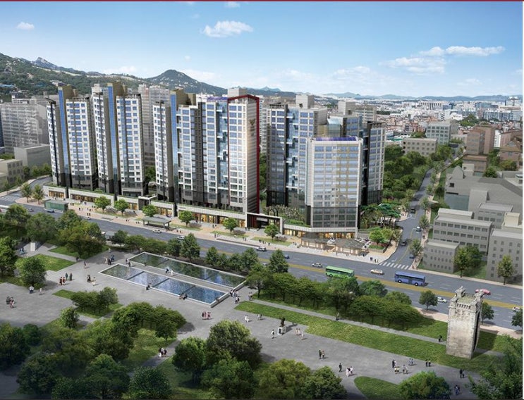 독립문공원을 품은 경희궁롯데캐슬  34평 전세