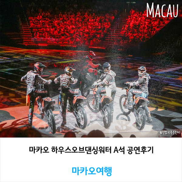  마카오 하우스오브댄싱워터 A석 공연후기