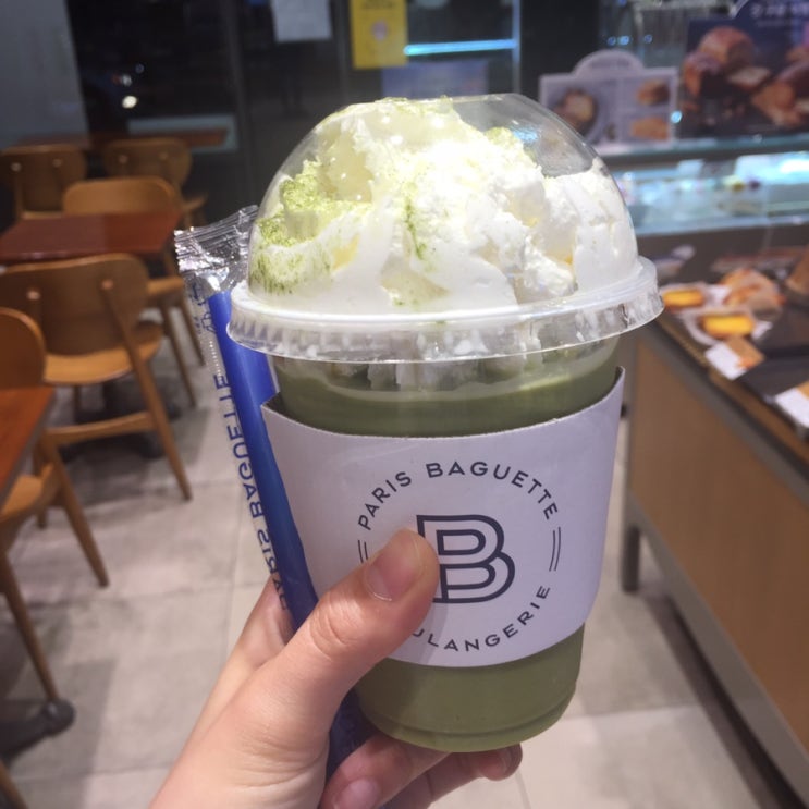  [파리바게트] 하동말차 / 흑당밀크 컵빙