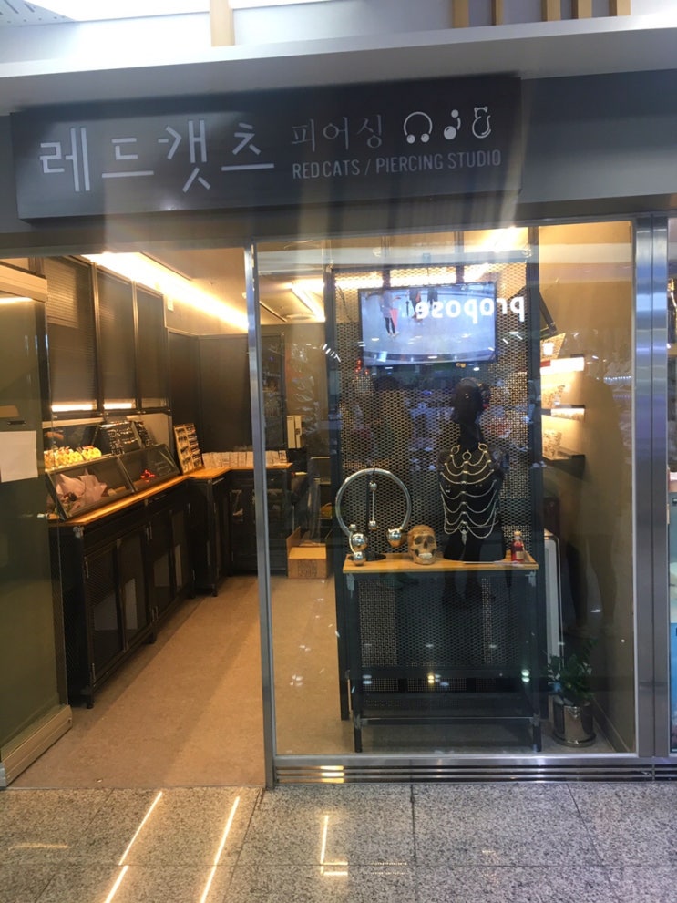  [마산 피어싱잘하는곳] 합성동 지하상가 “레드캣츠”