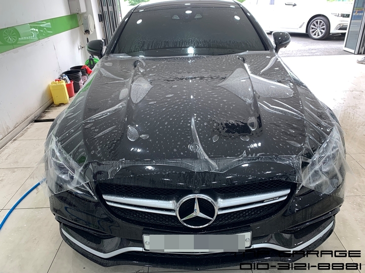  본넷PPF + 생활보호 PPF (오너프로PPF) - 벤츠 C63 AMG