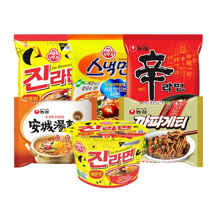  [퍼스트데이] 티몬데이 신라면5봉+진라면5봉 외 42종 (5,900원)