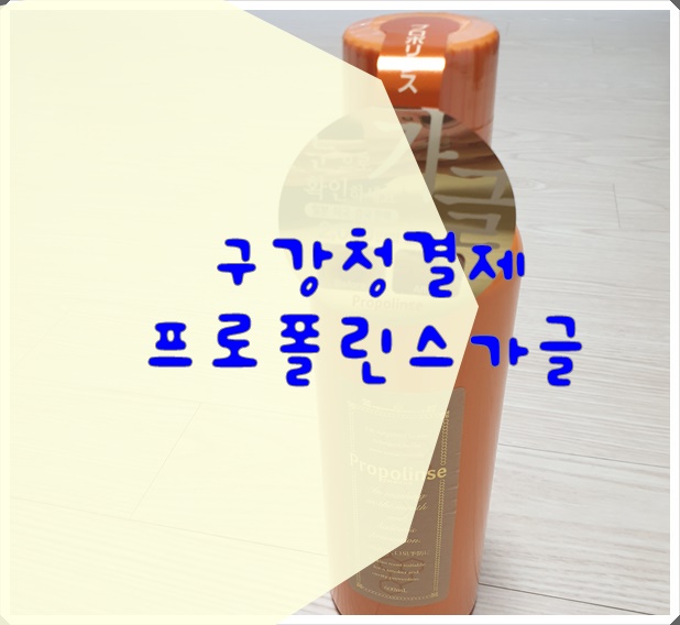  잇몸질환예방되는 구강청결제 : 프로폴린스가글