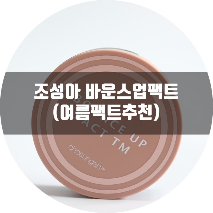  [커버력좋은팩트 추천] 조성아바운스업팩트 (워터프루프파운데이션/여름팩트추천)