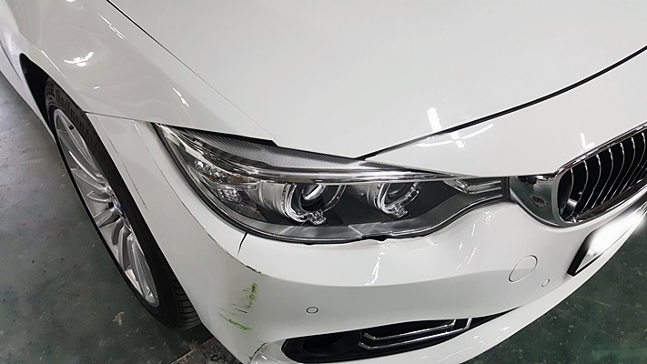  [BMW 420d m4바디킷] 420d 사고 후 m4스타일  앞범퍼,휀다,라이트 교환 "카카오토"