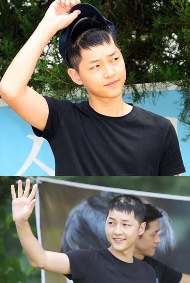  송중기 탈모사진, 원형으로 빠진 머리숱…휑한 두피 "이혼 스트레스, 소문 사실로?