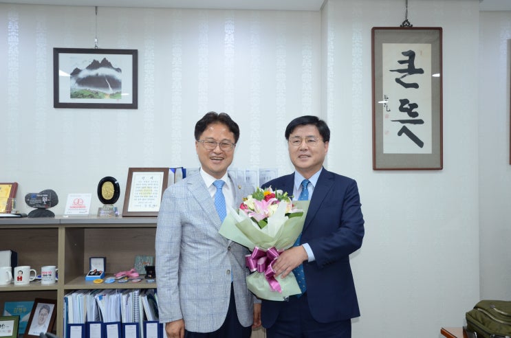  [김정우 의원] 한대희 군포시장, 이견행 군포시의회 의장과 군포시 현안에 대해 논의