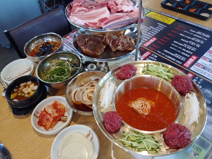  김포 무한리필 맛집  김해 내동 육장장이