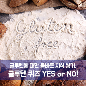  글루텐에 대한 올바른 지식 쌓기, 글루텐 퀴즈 YES or NO!