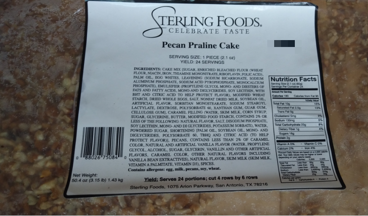 Pecan Praline Cake