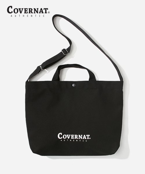  [역대가] 30% 할인! COVERNAT (커버낫) AUTHENTIC LOGO 2WAY BAG BLACK