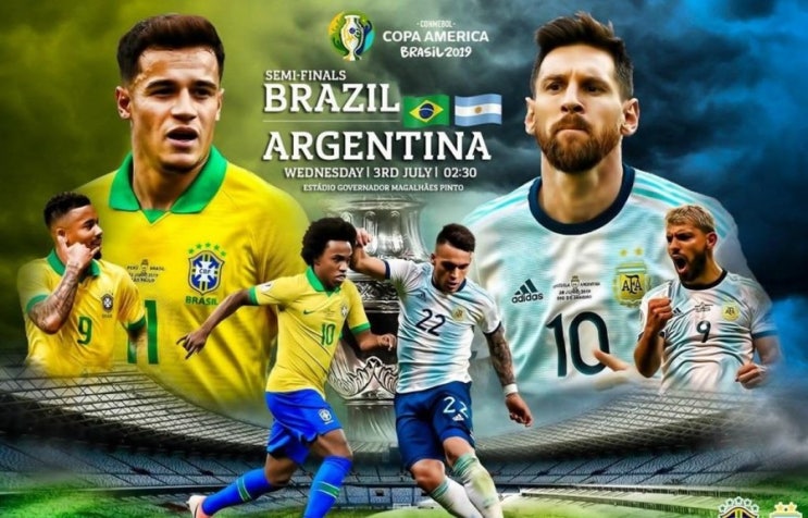 [코파아메리카] 브라질 vs 아르헨티나 전력분석