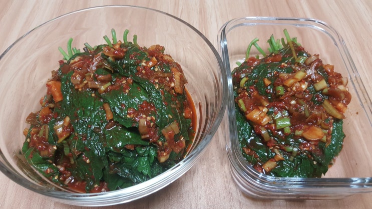  데친깻잎지 밥도둑 만들어보세여!