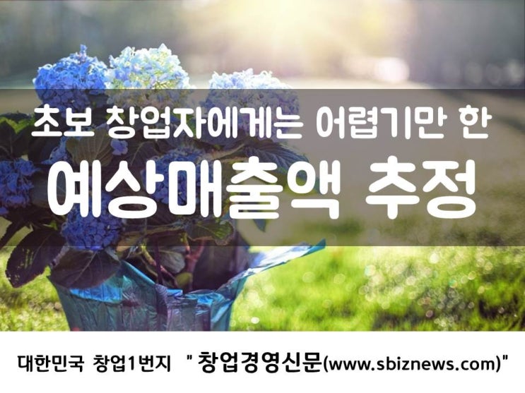  창업 Q&A, 창업자의 매출액 추정은 어떻게?
