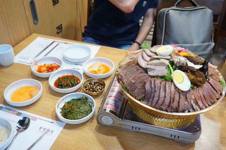  선릉역단체석) '우밀면옥'에서 어복쟁반 배터지게 먹었어요