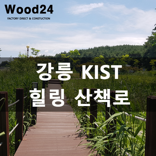  [합성데크] 강릉 KIST 보기만 해도 힐링 되는 산책로 설치 현장