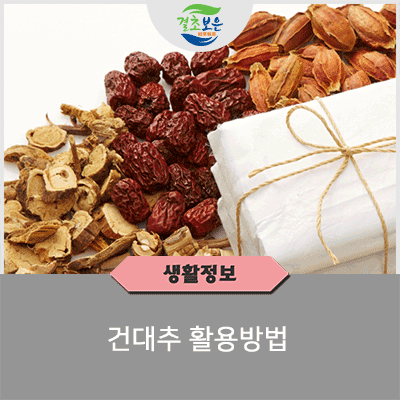  말린대추 건대추 활용방법 및 먹는법