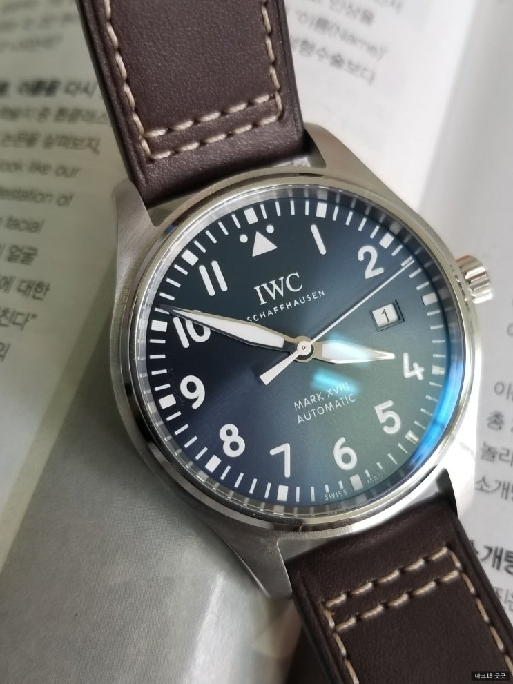  iwc 마크18 어린왕자 청판시계줄 제일이쁜 명품시계 득템