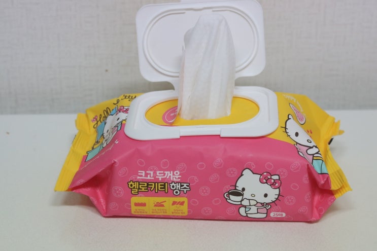  꺼내쓰는행주티슈 헬로키티행주티슈 위생적이야