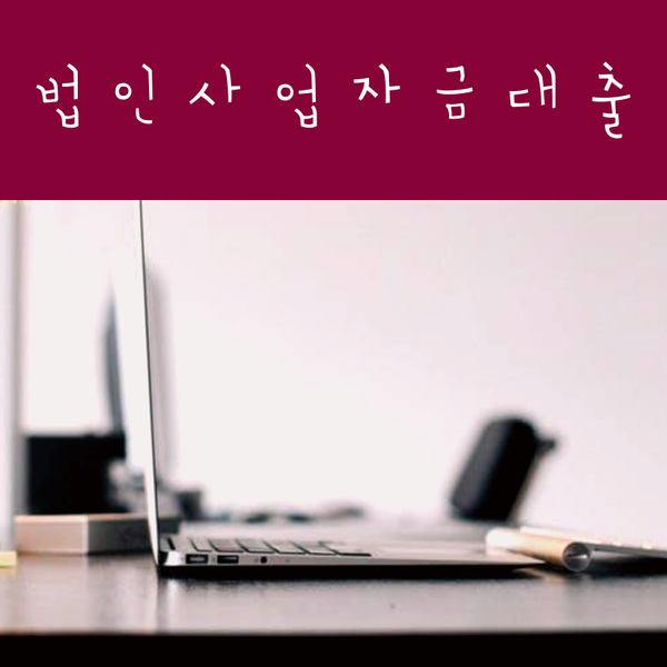  법인사업자금대출 기초사항