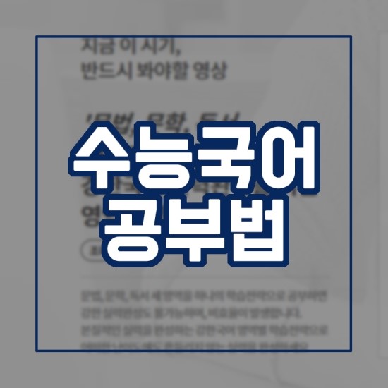  6평 이후 수능국어공부법이 궁금하다면?