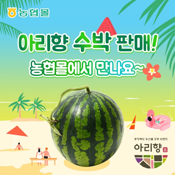  아리향 수박 판매 시작! 고품질 수박, 농협몰에서 만나요~