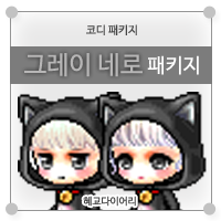  [KMS 캐시] 메이플스토리 코디 패키지 : 그레이 네로 패키지