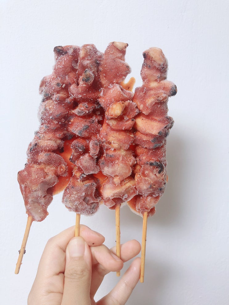  [노브랜드 닭꼬치] 2가지 맛비교_ 데리야끼 닭꼬치와 숯불매콤 닭꼬치 먹은 후기.