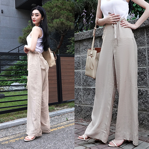  튜바 신민아팬츠, 여름날 입기좋은 와이드팬츠와 함께한 ootd