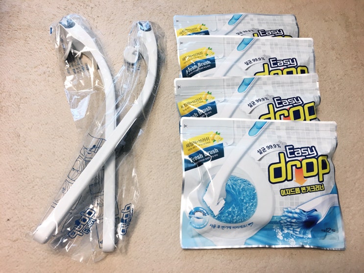  이지드롭 변기크리너, 변기청소용품 충동구매후기 