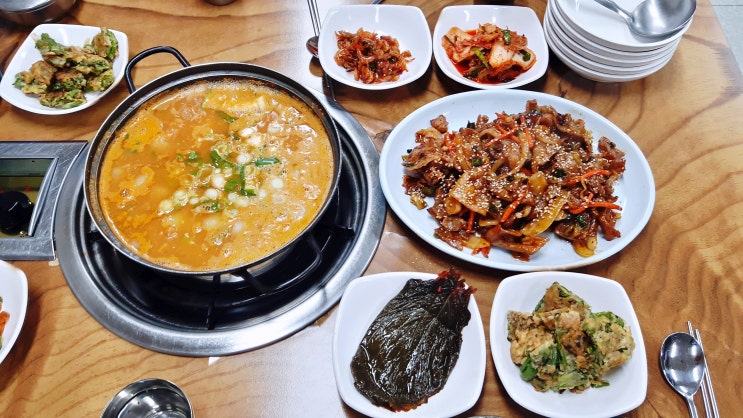  [파주 맛집] 청국장이랑 제육볶음이 맛있는 동생네 단골 헤이리맛집 "수복 생고기 감자탕"