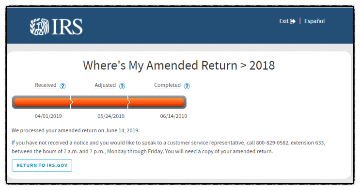 [미국세금] 끝날 때까지 끝난 것이 아니다 - Amended Tax return (수정보고) 처리 기간