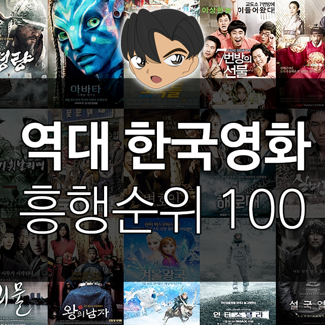 역대 한국영화 흥행 순위 Top100