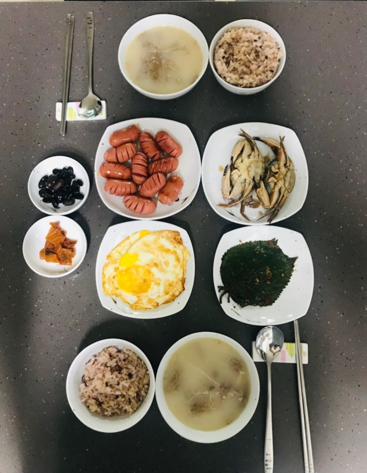  신혼요리/주말밥상 <집밥메뉴추천-간장게장,설렁탕,팽이버섯전>