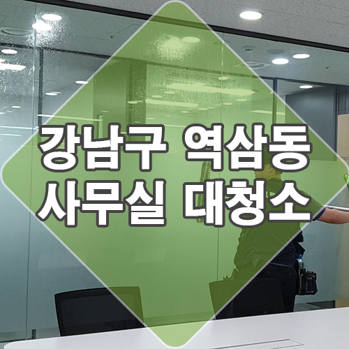  강남구 역삼동 사무실 청소 달인이네요. feat. 유리창 청소 무료