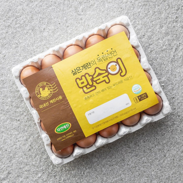  자연애찬 반숙이 계란, 800g, 1개 9,750원