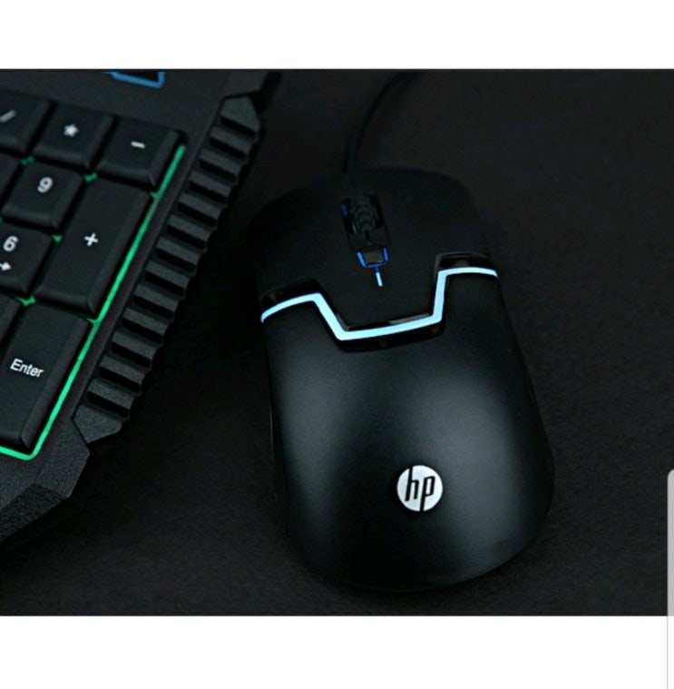  가성비좋은 저렴하고 예쁜 유선마우스 HP LED 백라이트 게이밍 마우스M100