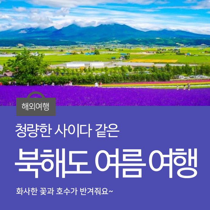  일본 북해도여행, 대한항공 타고 편리하게 떠나자!