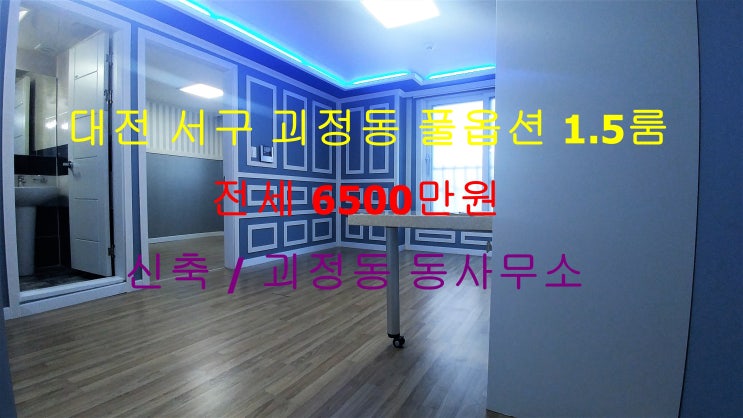  (대전 서구 괴정동) 괴정동 동사무소 인근에 있는 신축 풀옵션 저렴한 전세 1.5룸입니다 ^^