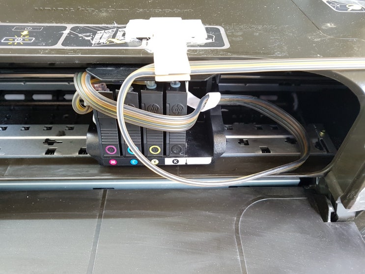  복합기수리 프린터수리 hp7110무한프린터출장수리-울산 남구 성암동 건설현장